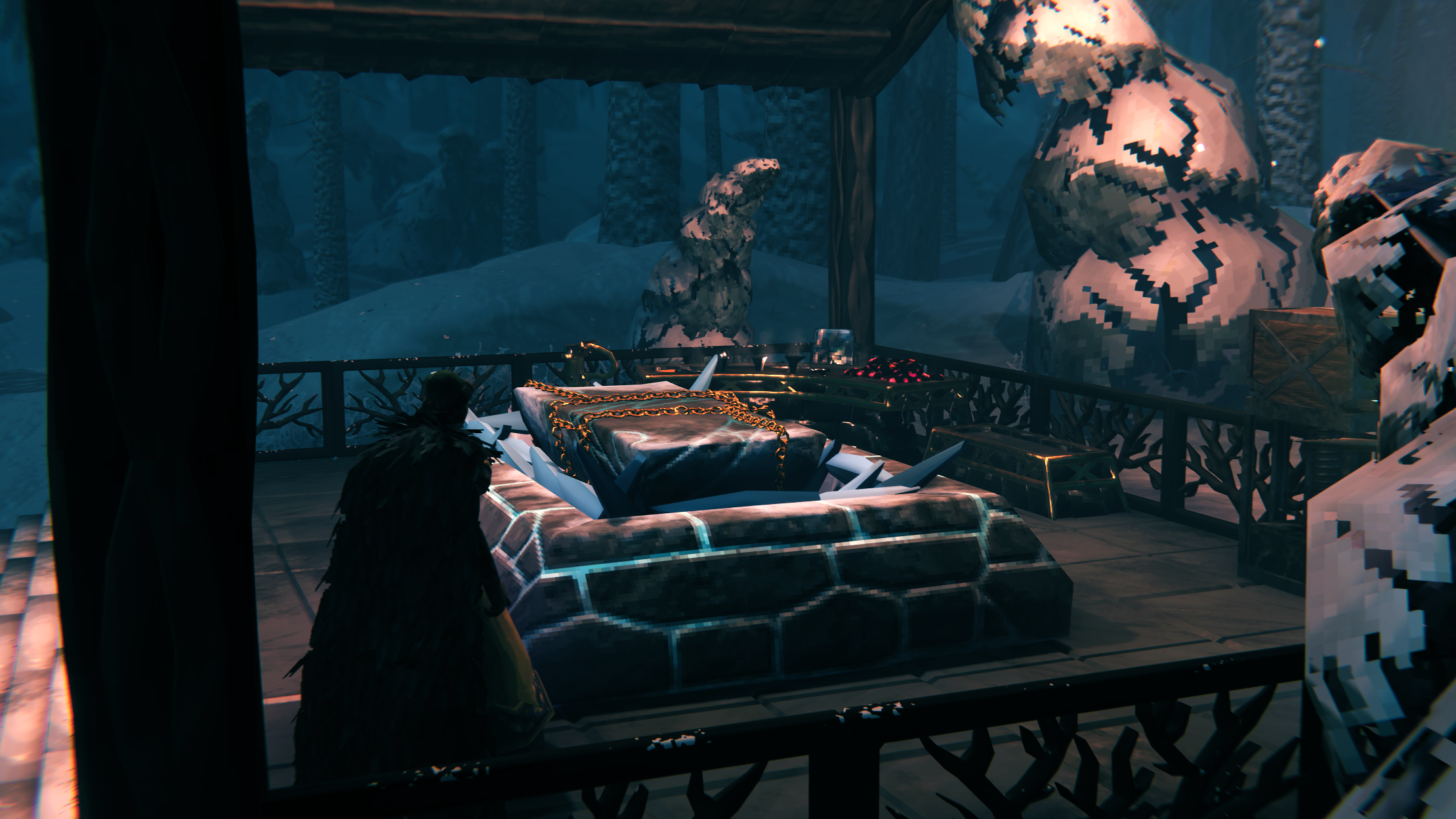 Iron Gate preview of a Viking beside the Frost Foundry workbench